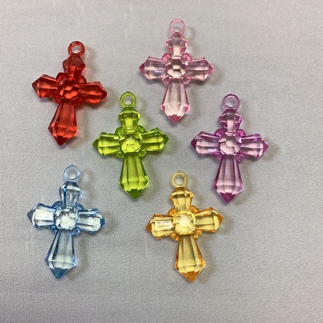 Cross/Charm/Plastic/Asst Colors