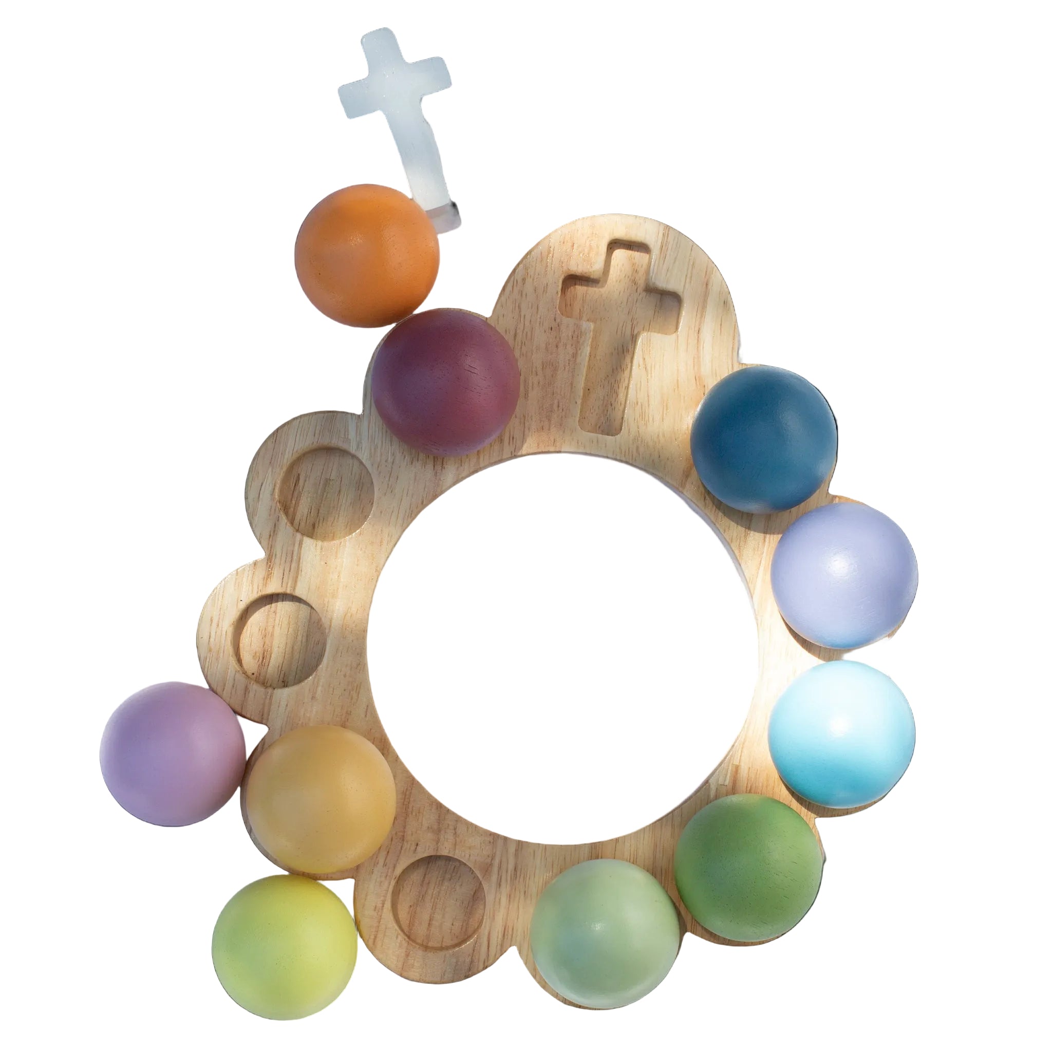 Toy-Rosary-Wooden Decade-Ball Set