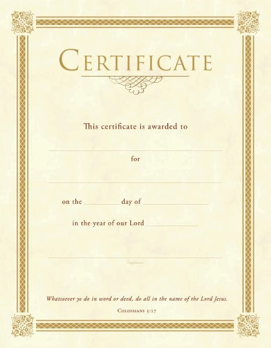 Certificate/General/U2818