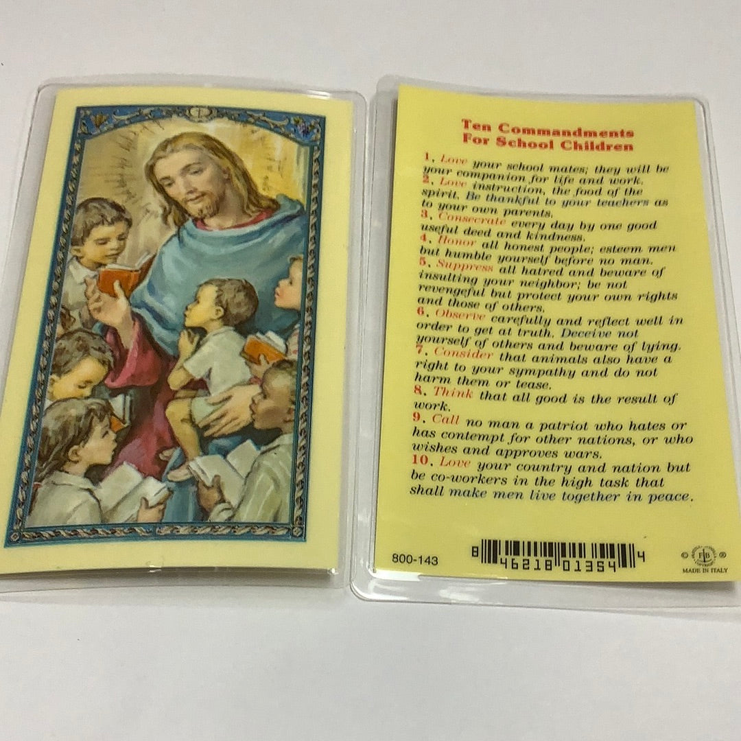 BM-laminated-Ten Commandments For School Children-800-143 (3544)