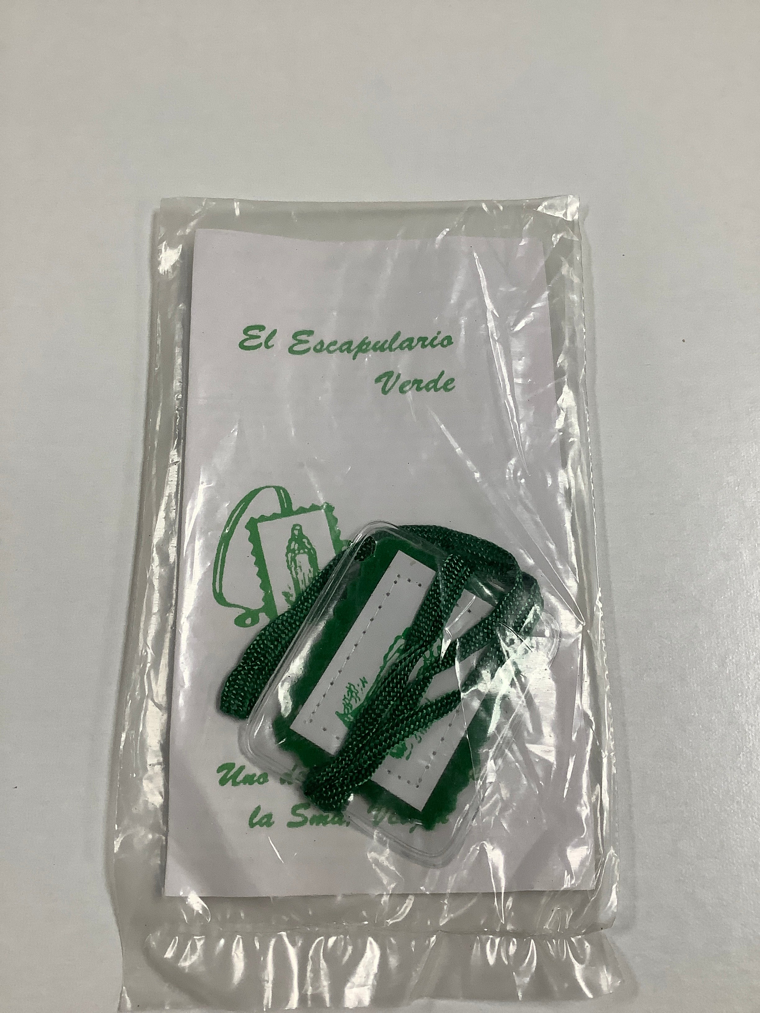 Scapular/Green/Spanish Text