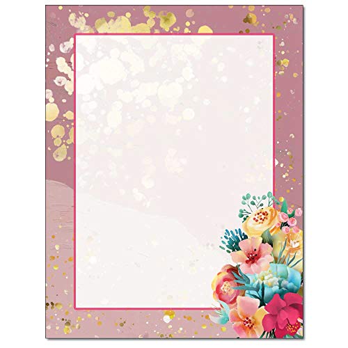Letterhead/MessyFlowers/25Ct