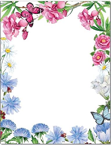 Letterhead/Asters&Oleander/25Ct