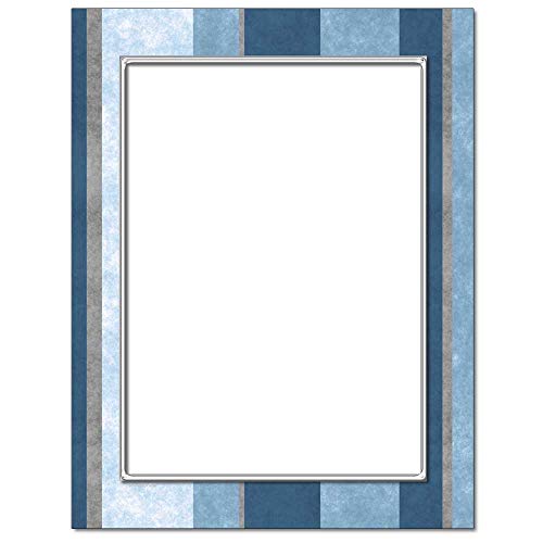 Letterhead/Blue Stripes/25Sheet-25/PK