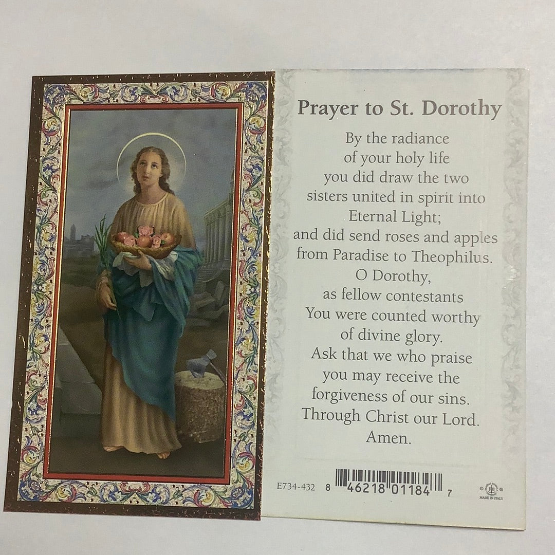 BM-gold-embossed-St Dorothy-E734-432