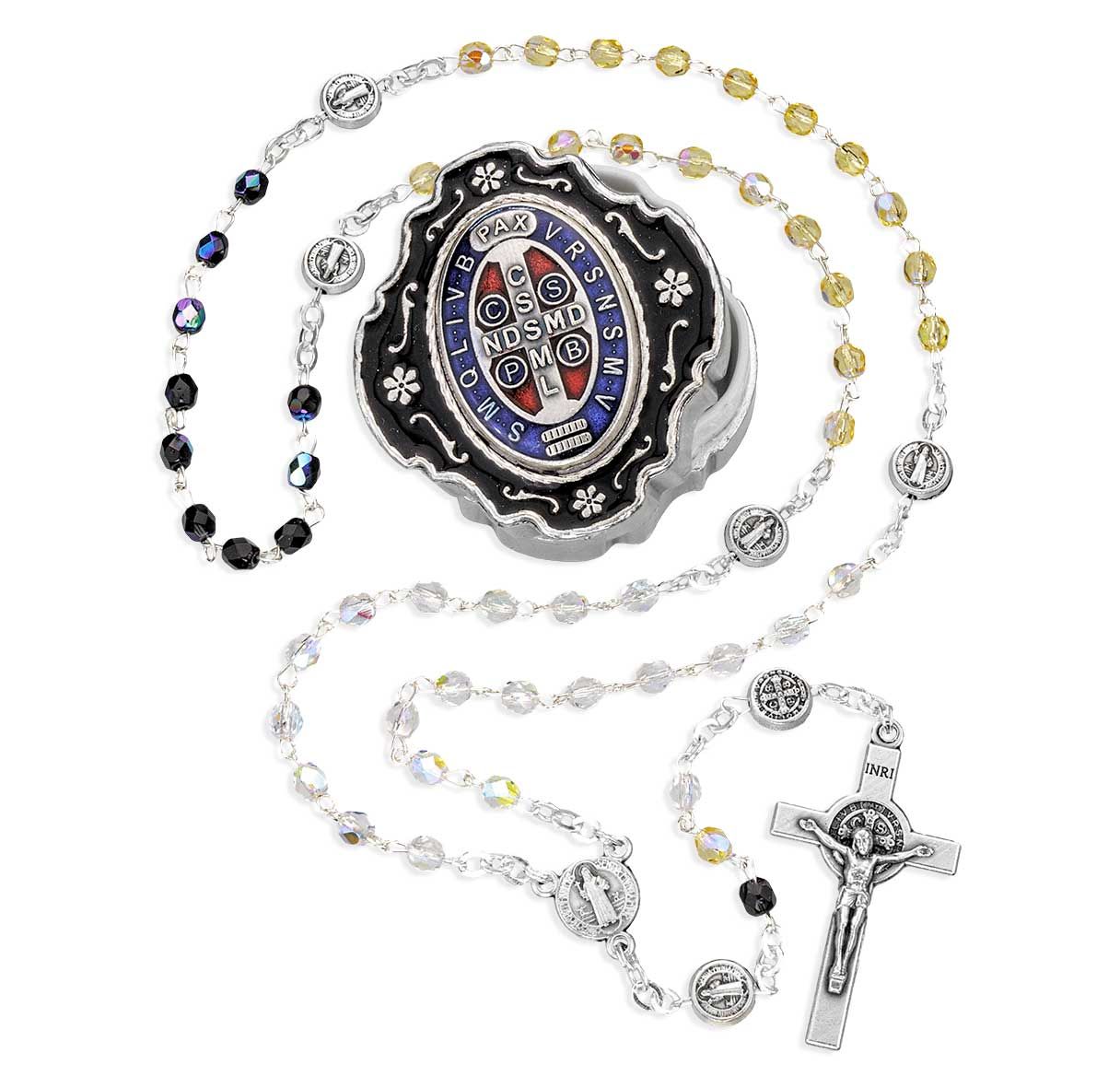 Rosary-St. Benedict-Keepsake Box
