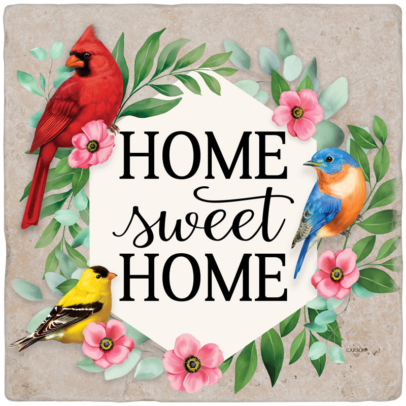 Paver-Travertine Paver-Classic Songbirds-Home Sweet Home
