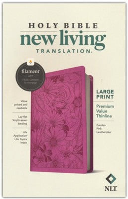 Bible-NLT-Garden Pink Leather Like-LP