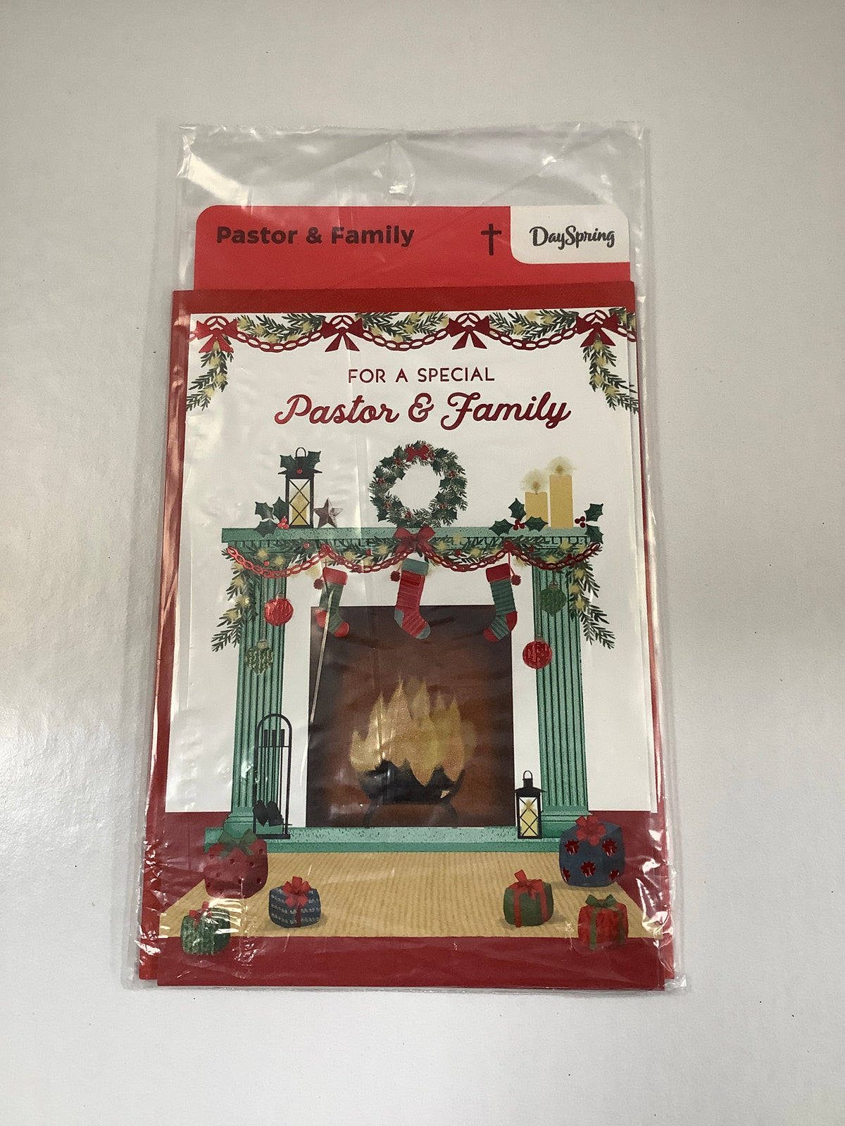 Card-Pastor & Family-Christmas-Fireplace Stockings-6240687