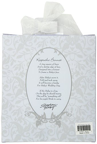 Baby Girl's Keepsake Bonnet/Cross/Scalloped