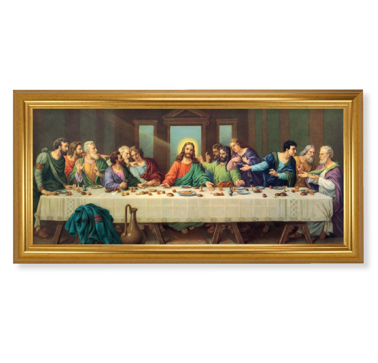 Last Supper/Gold Frame/17x33