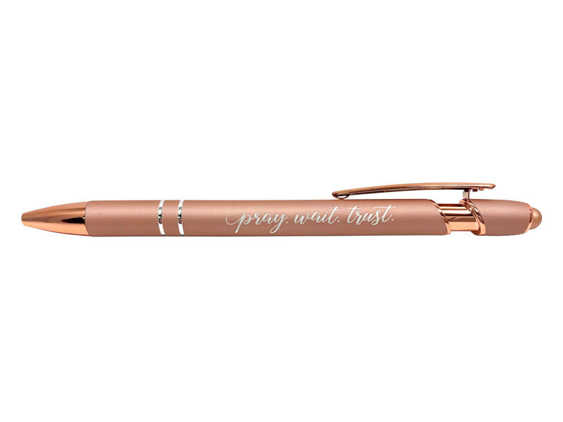 Pen/RoseGold/PrayWaitTrust