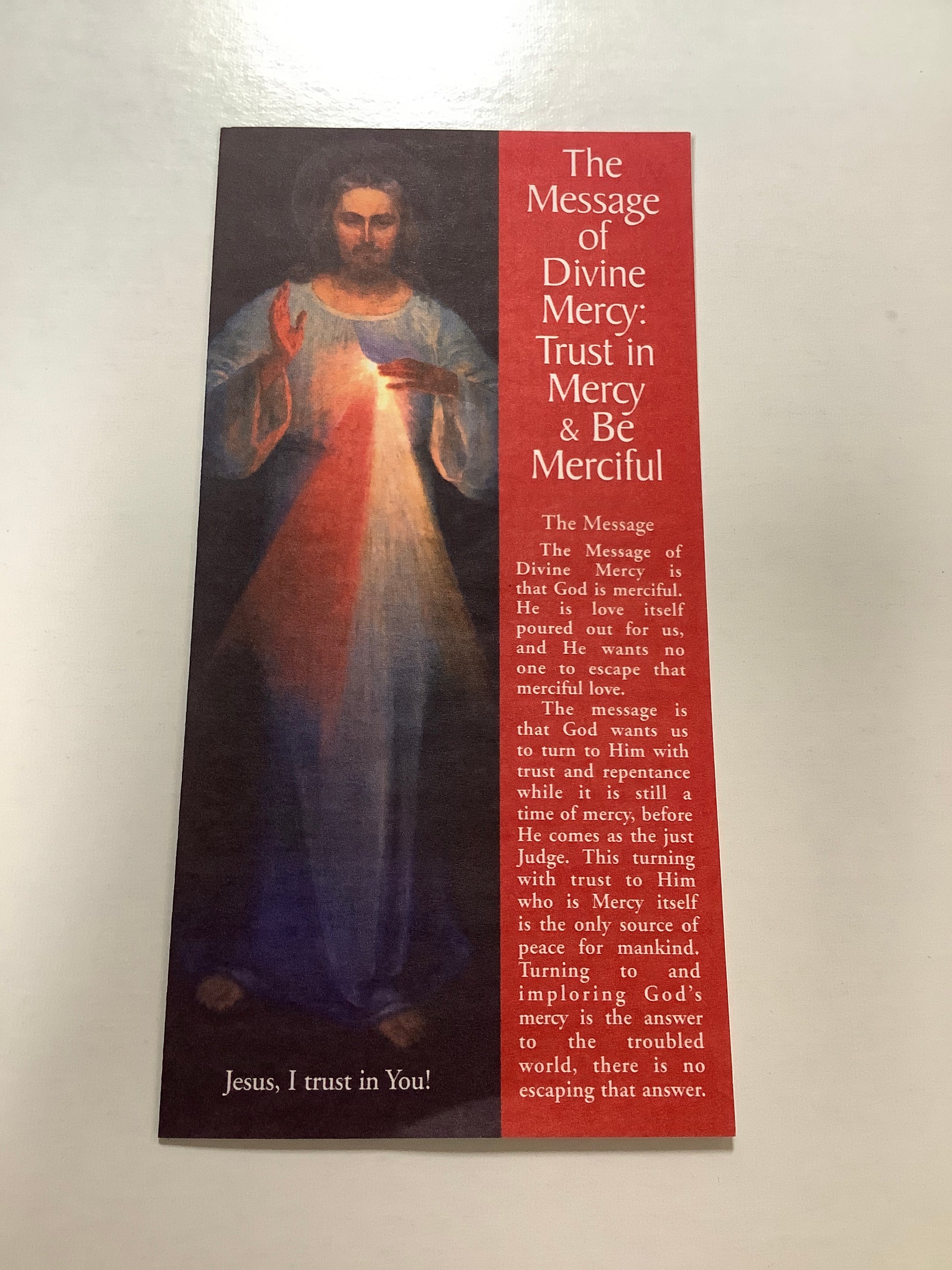 Pamphlet/Message of Divine Merc