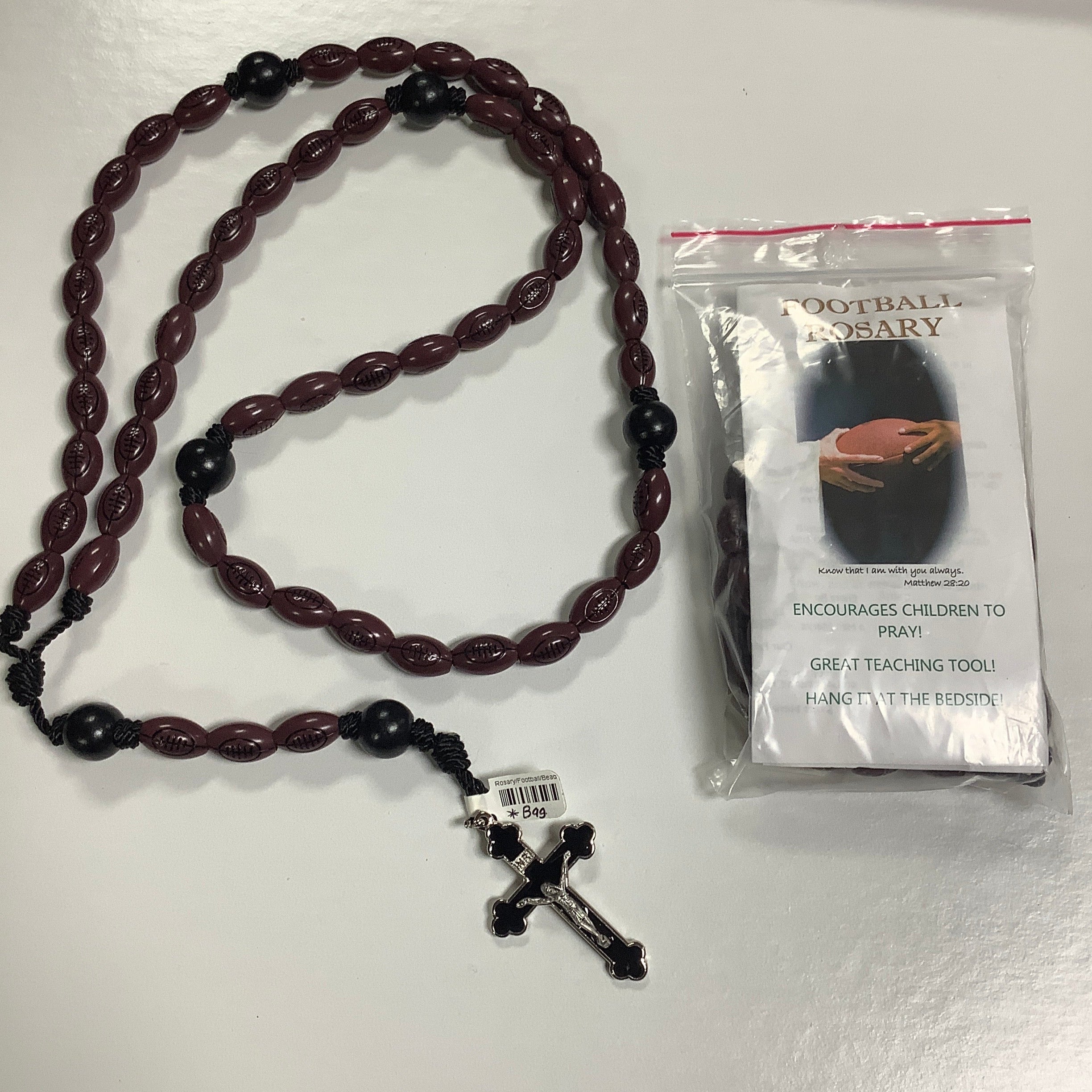 Rosary/Football/Beaded/WBR-FT