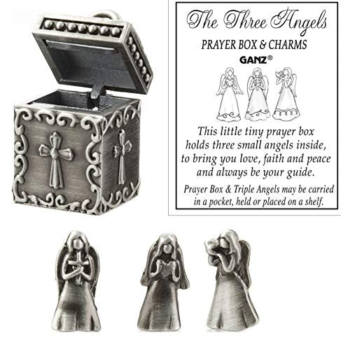 Prayer Box & Charms-Three Angels