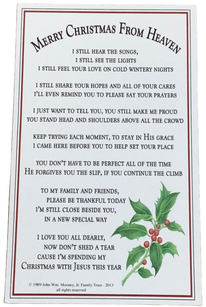 Bookmark/Merry Christmas/Heaven