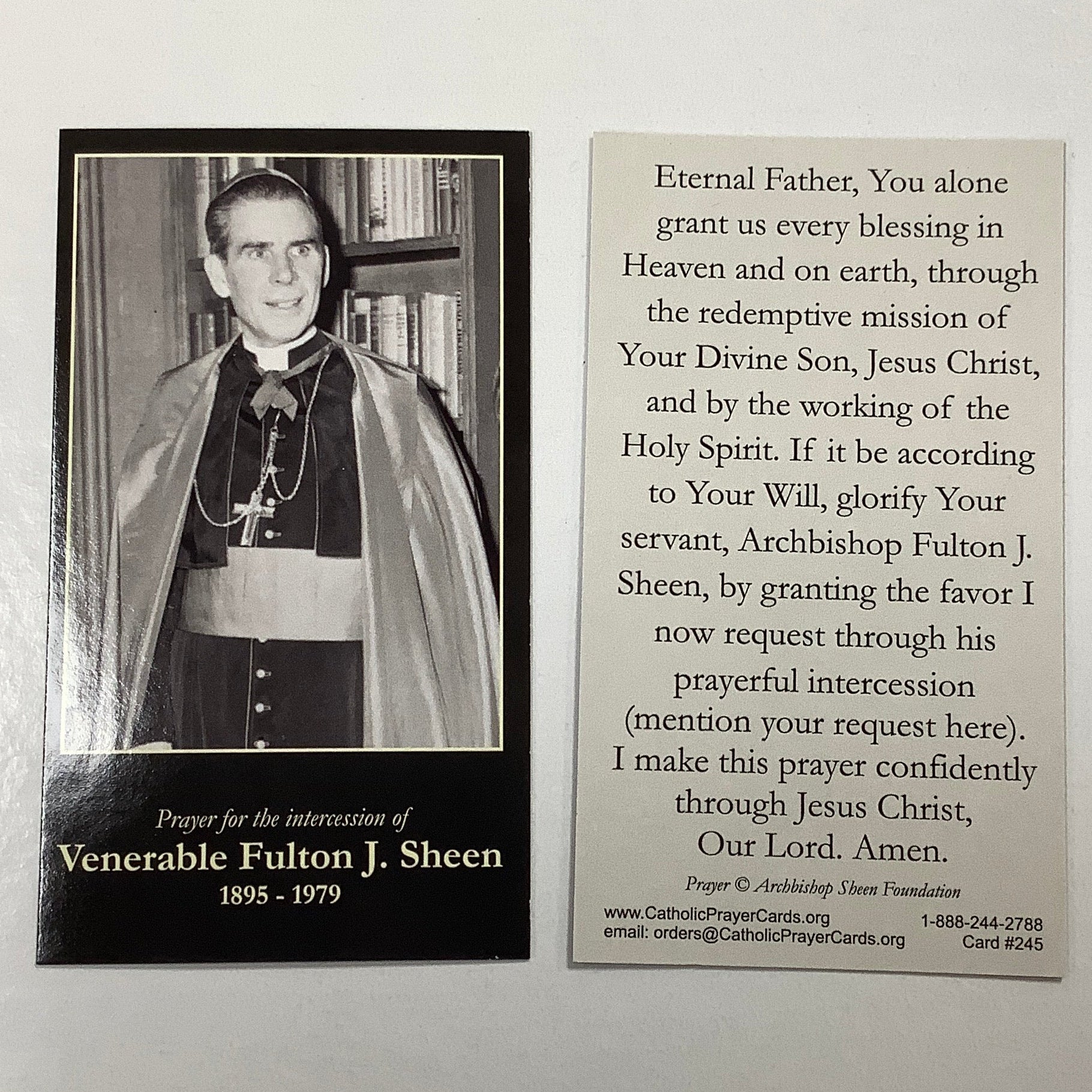 BM-#245/CPC-Archbishop Fulton J. Sheen-Servant of God