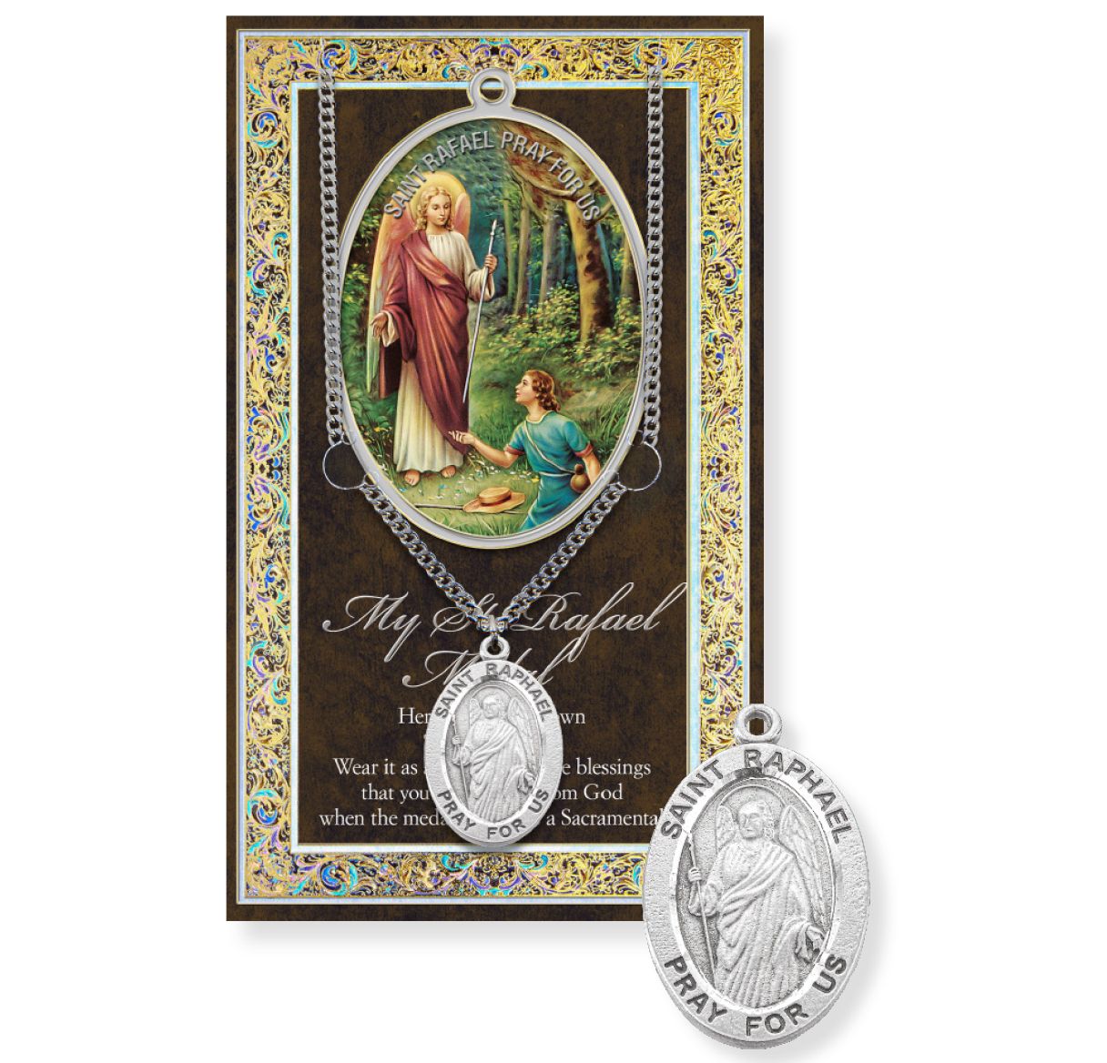 Necklace/Prayer to St. Raphael