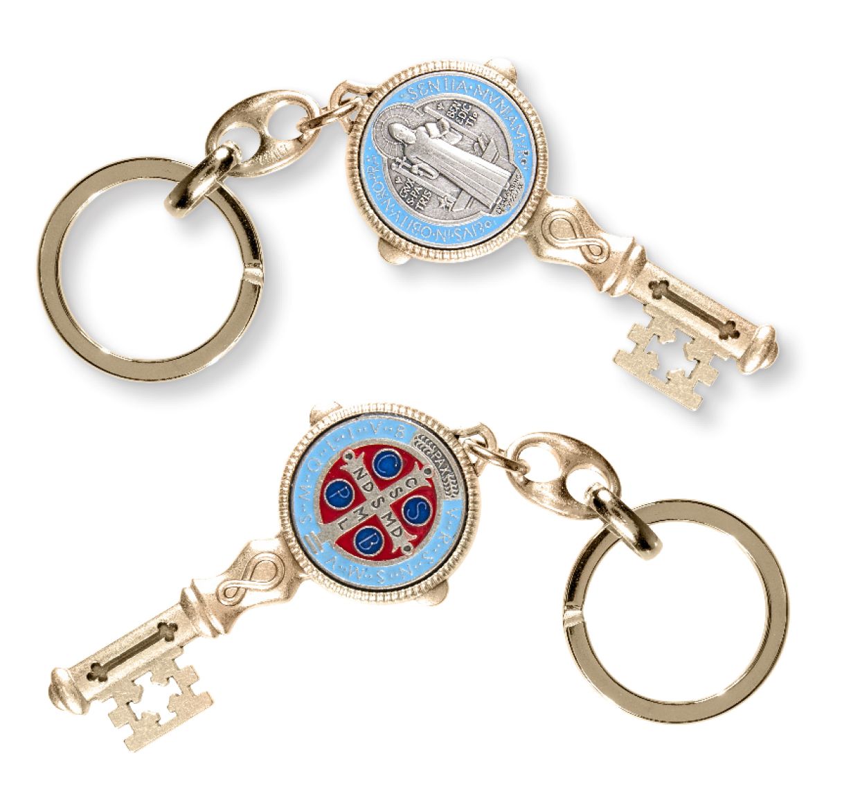 Key Ring/St. Benedict Key/Gold