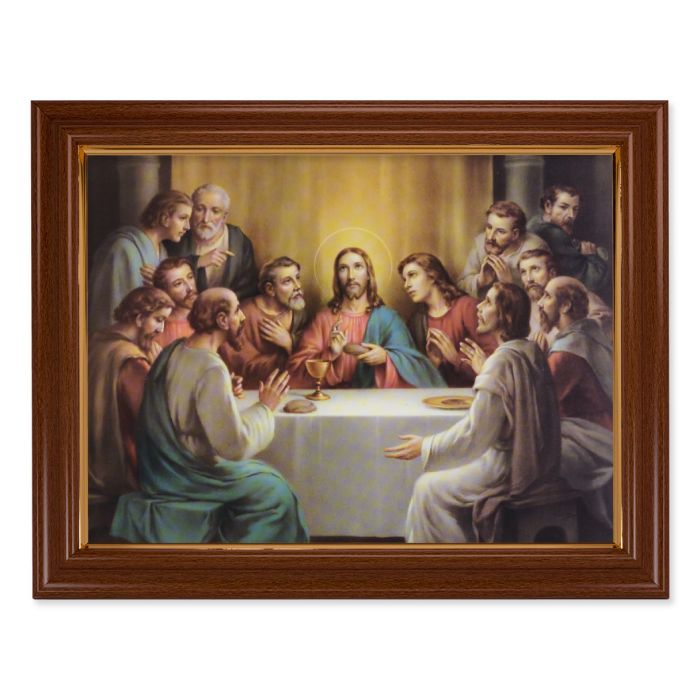 Frame Print-Last Supper-Walnut Finish-12"x16"