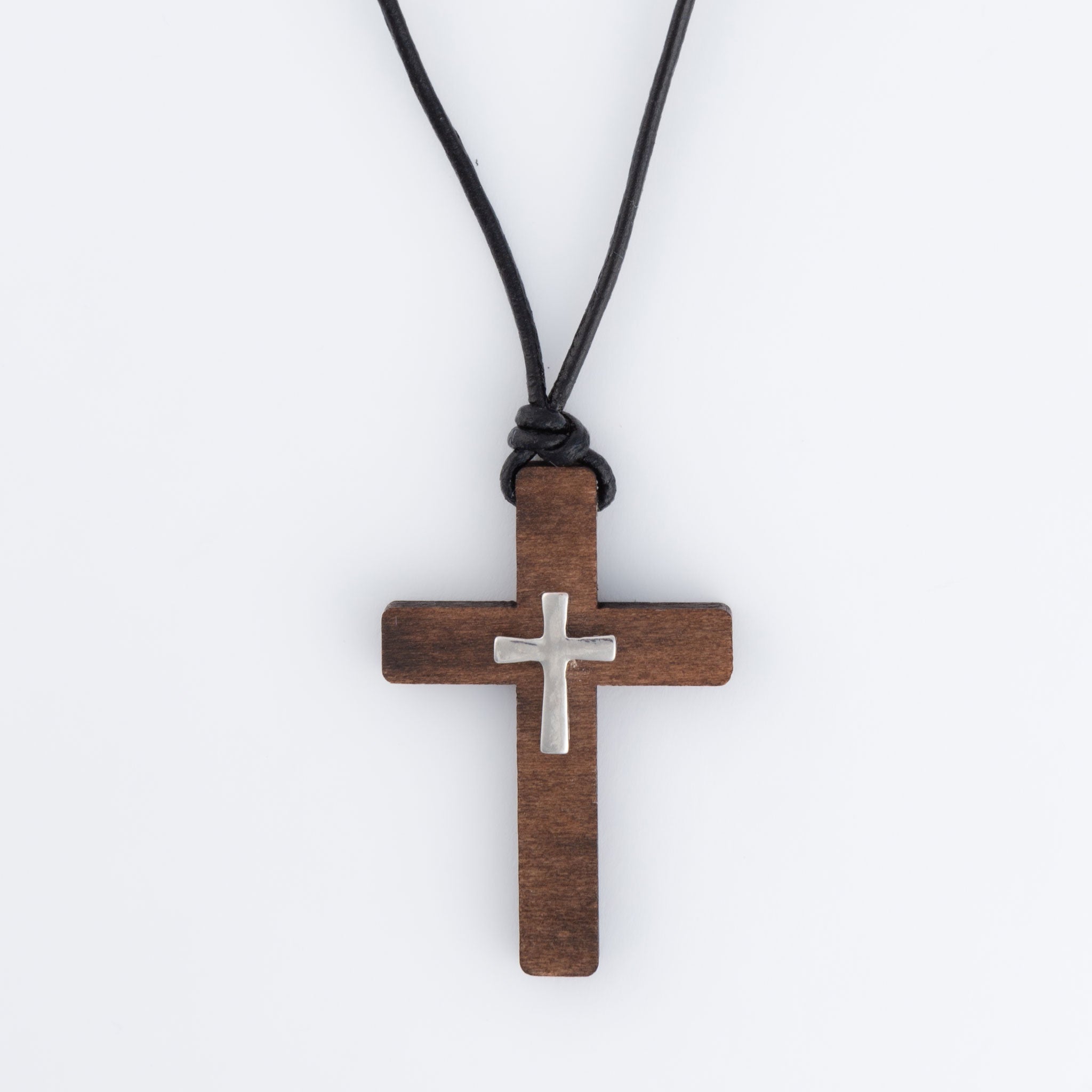 Necklace-Cross-Wooden-18"