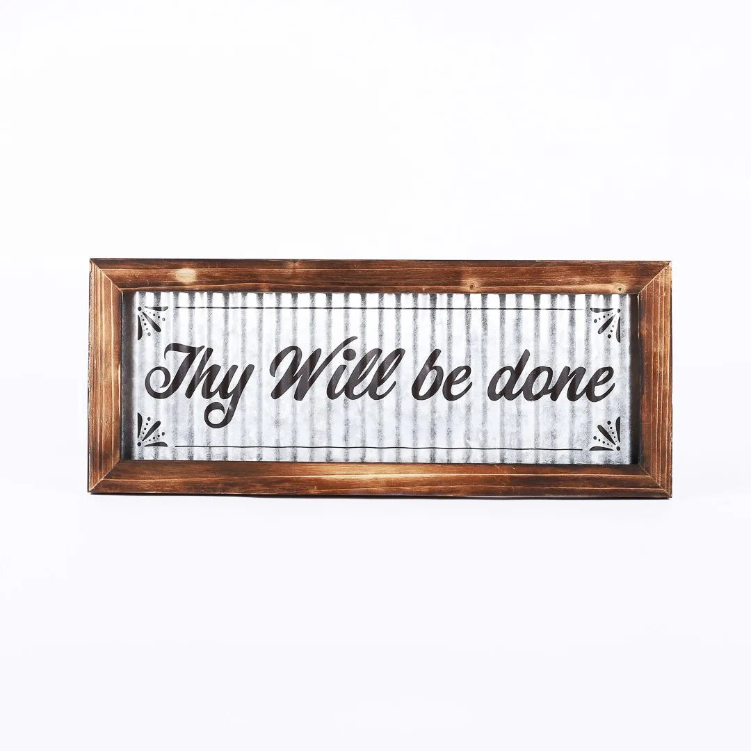 Plaque-Tin-Thy Will Be Done