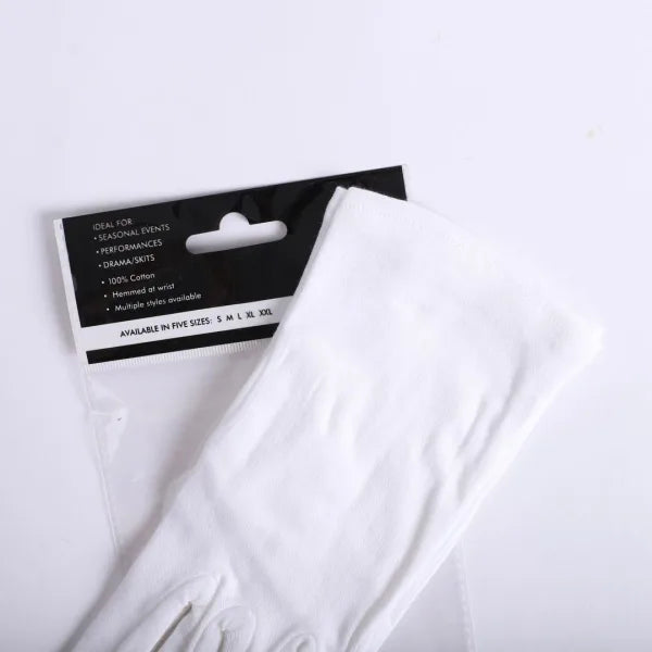 Gloves/XXL/White Plain/50435