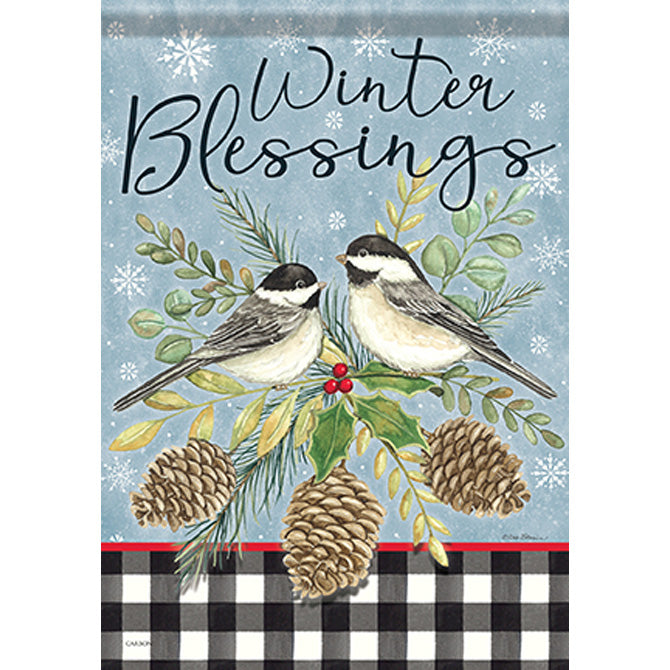 Garden Flag/Winter Blessings