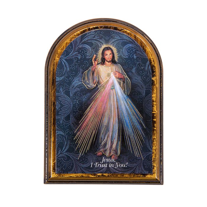 Plaque/Arched/Divine Mercy