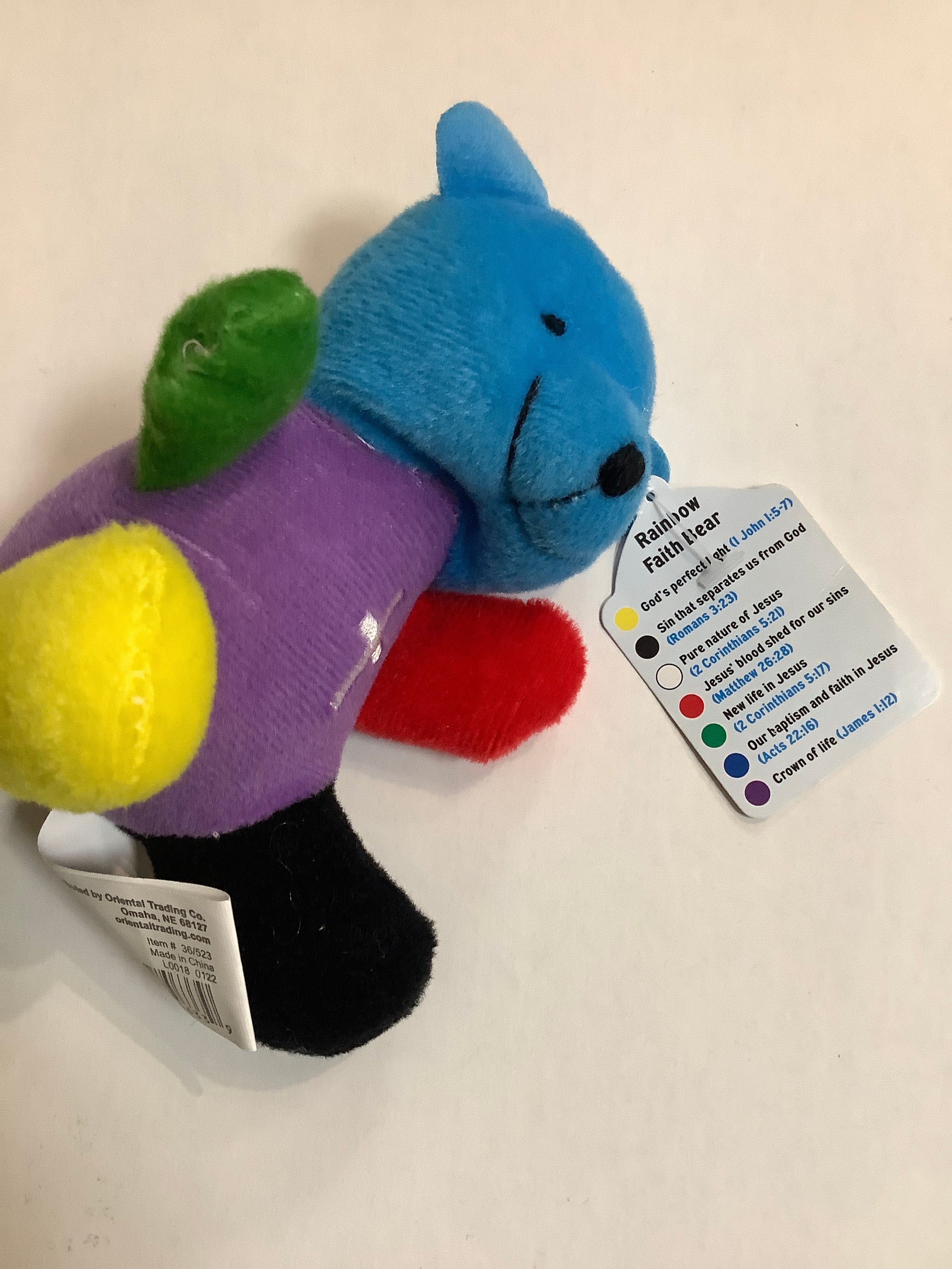 Plush/Rainbow Bear/4¾"