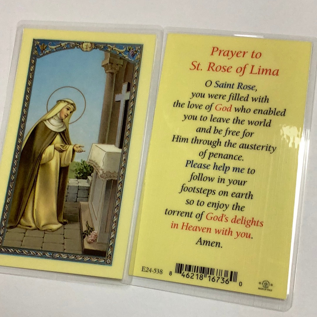 BM-laminated-St Rose of Lima-E24-538