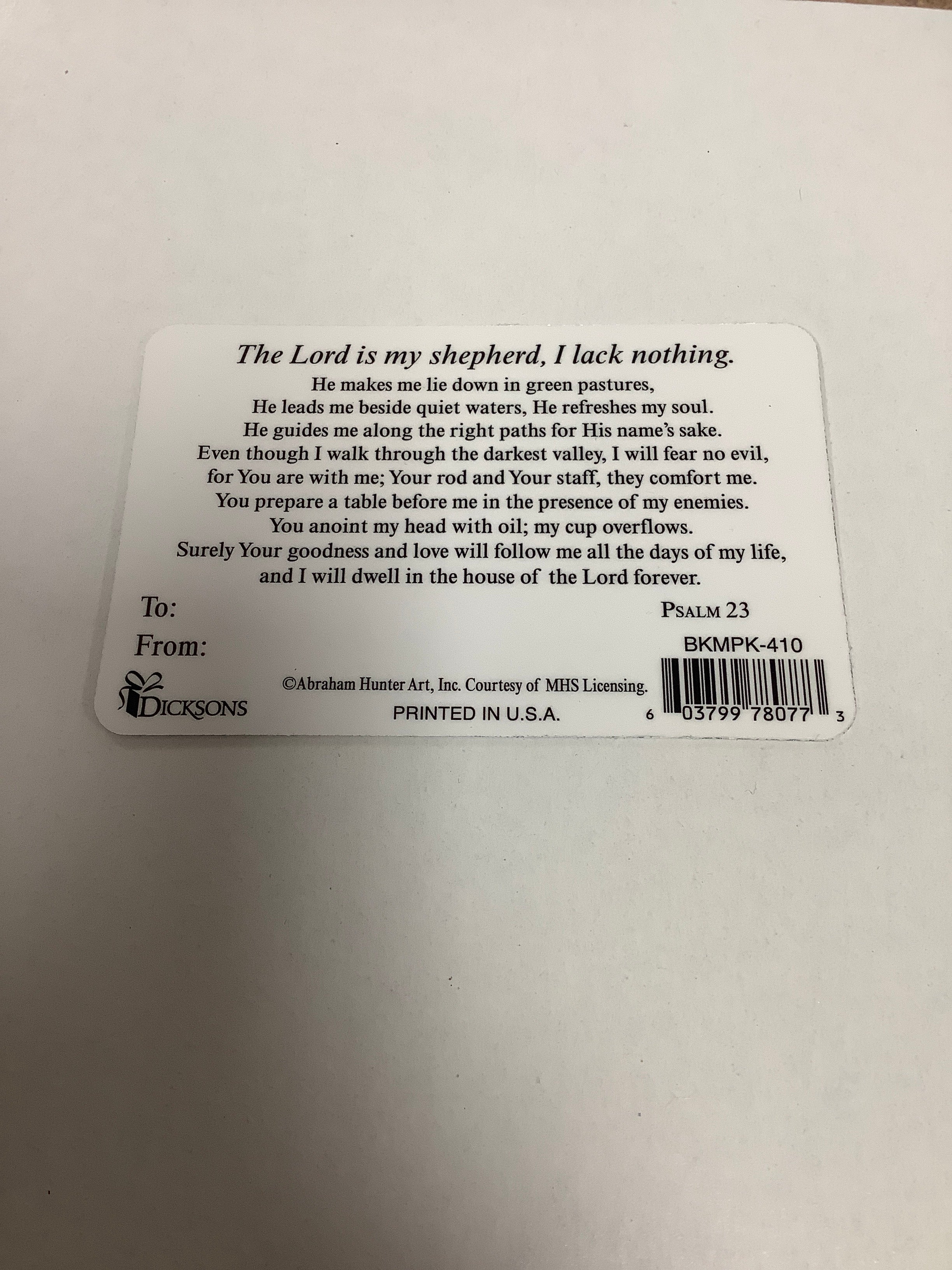 Pocketcard/LordIsMyShepard