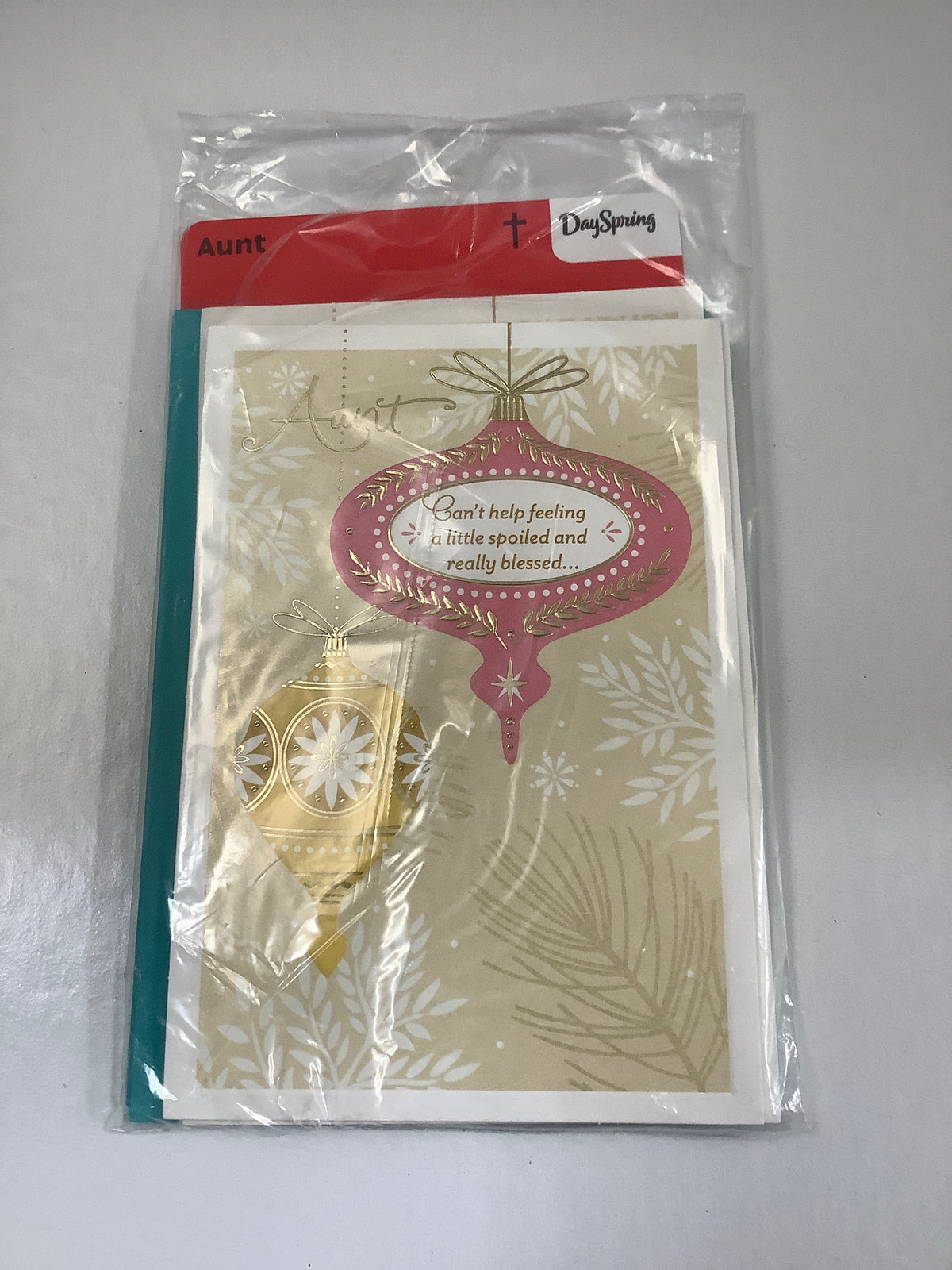 Card-Aunt-Christmas-Two Ornaments-5560587