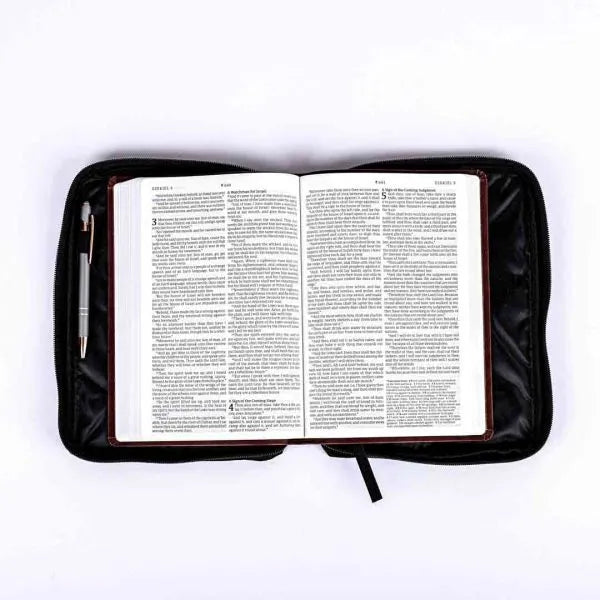 Bible Case-MD-Black Canvas-Plain