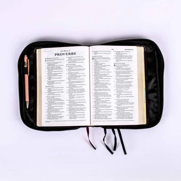 Bible Case-XL-Black Canvas-Plain