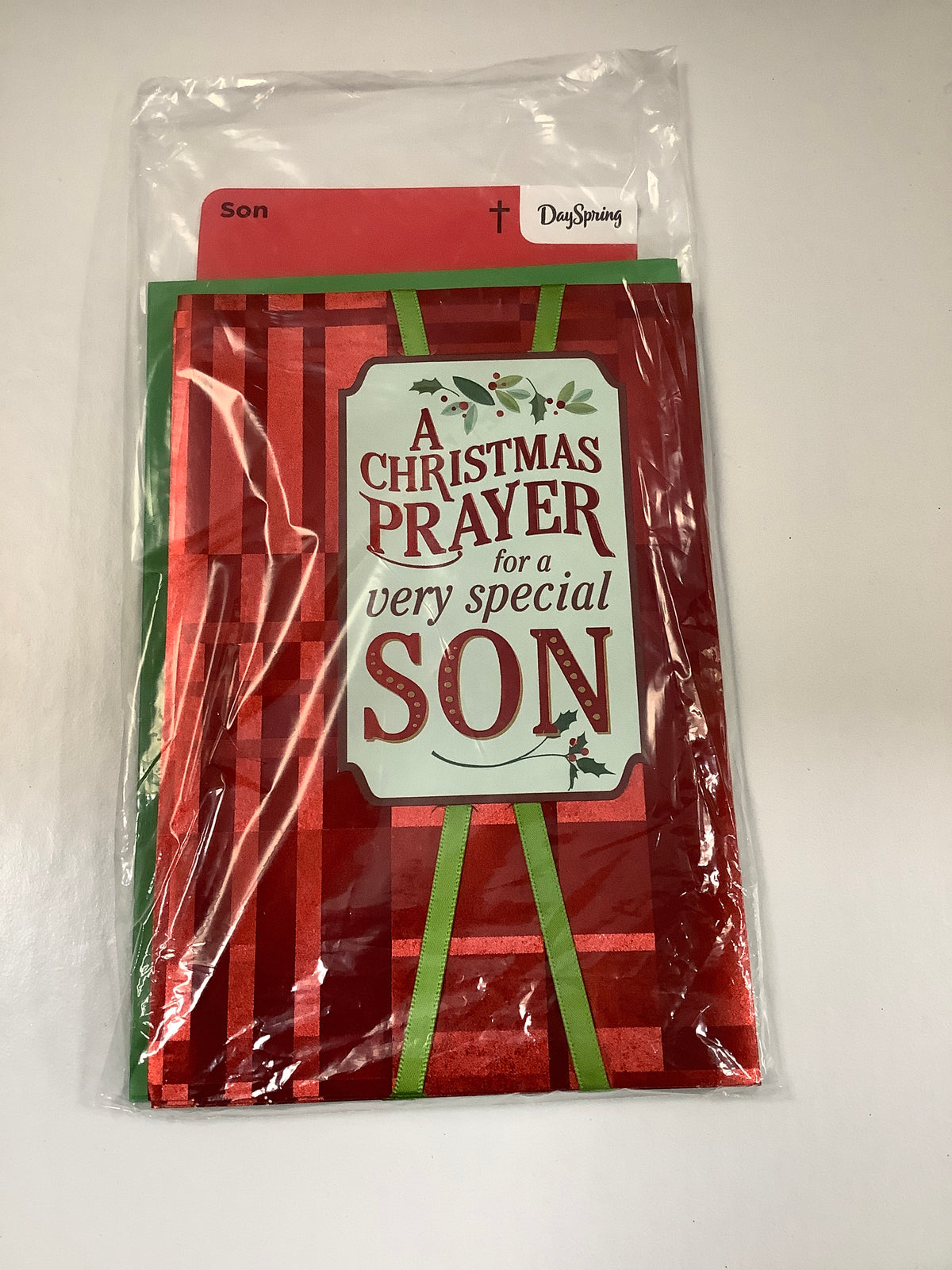 Card-Son-Christmas Prayer Red-6240745