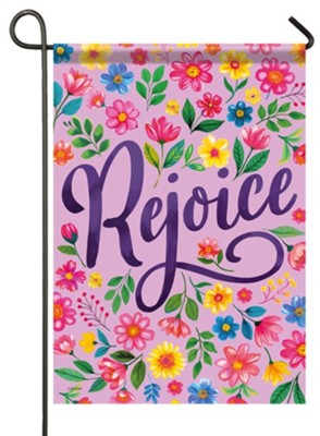 Garden Flag-Rejoice Flag-Small