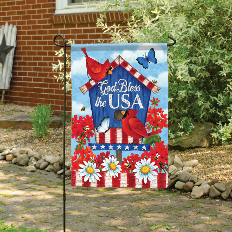 Garden Flag-God Bless The USA-18"