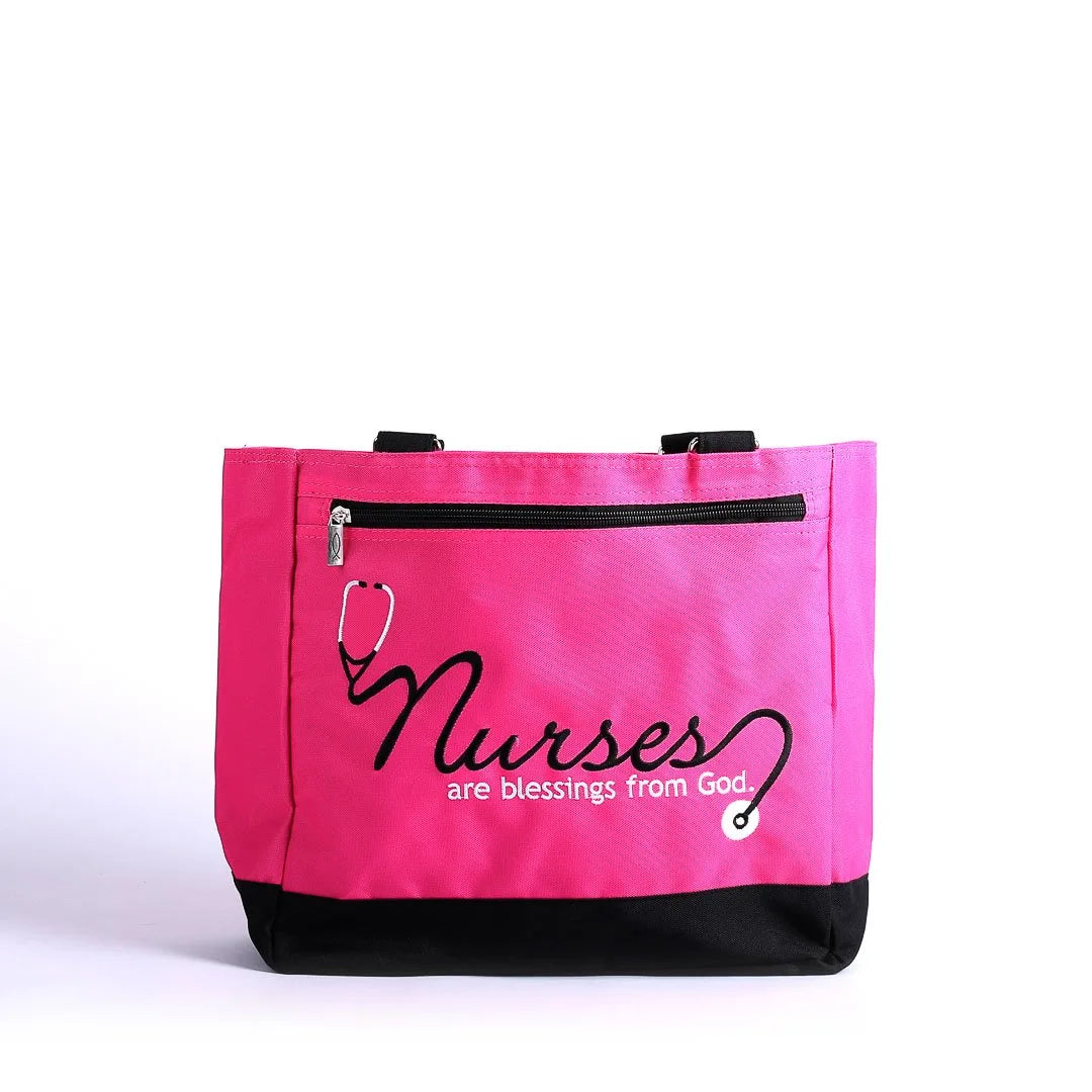 Tote–Nurses Are Blessings–Magenta