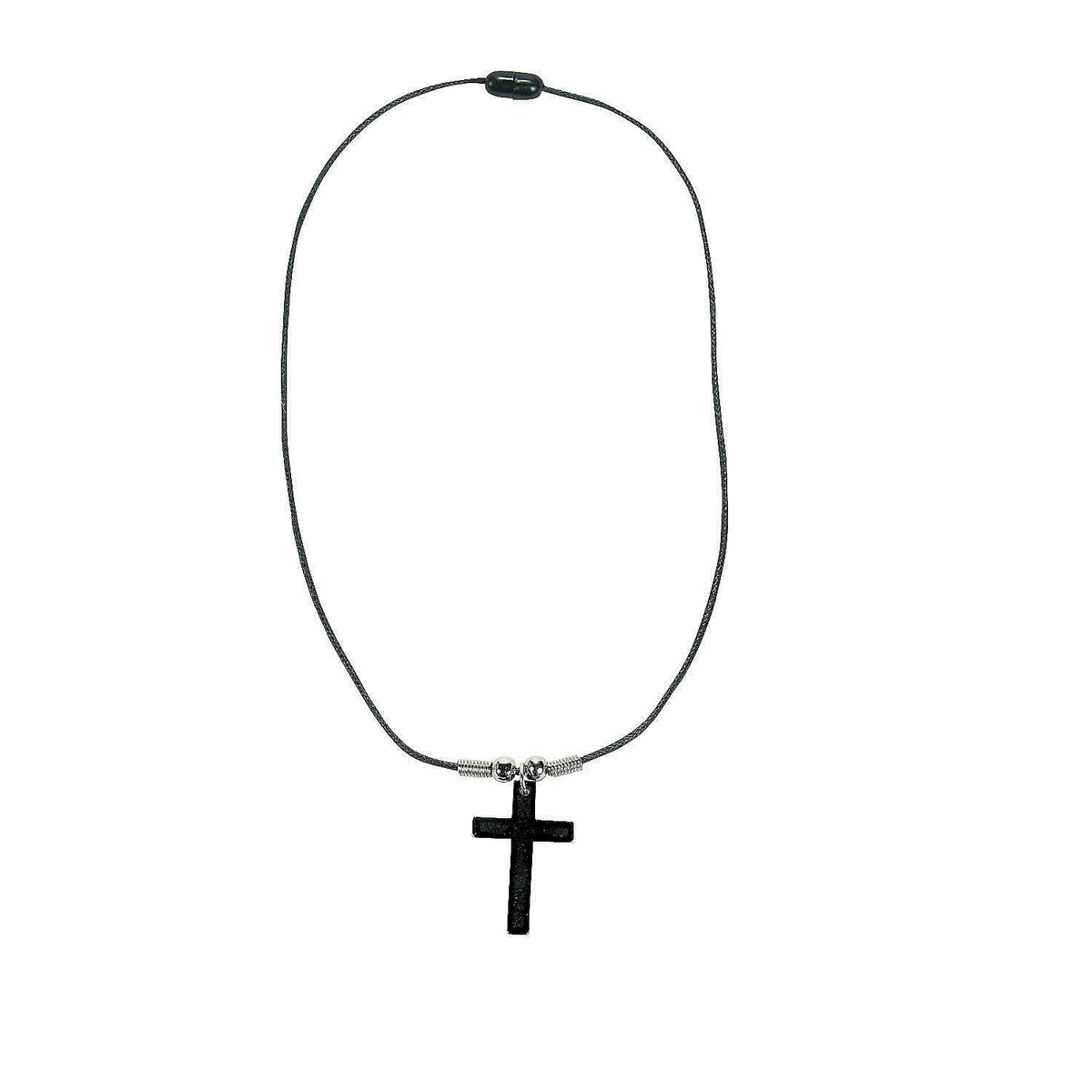 Necklace-Youth-Cross-Hematite-18"