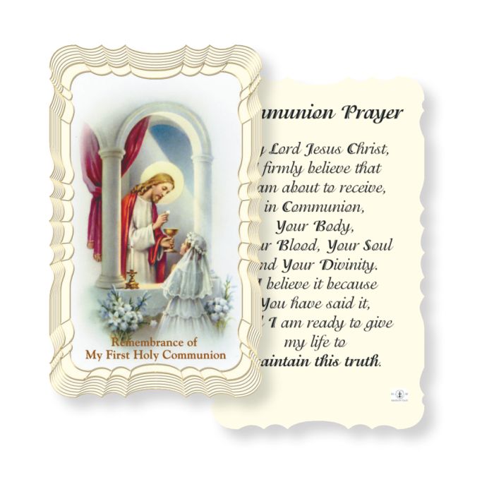 Prayer Card-First Communion-Girl