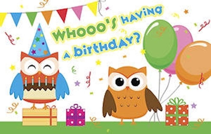 Postcards-Whooo's Having A Birthday-Pack Of 25