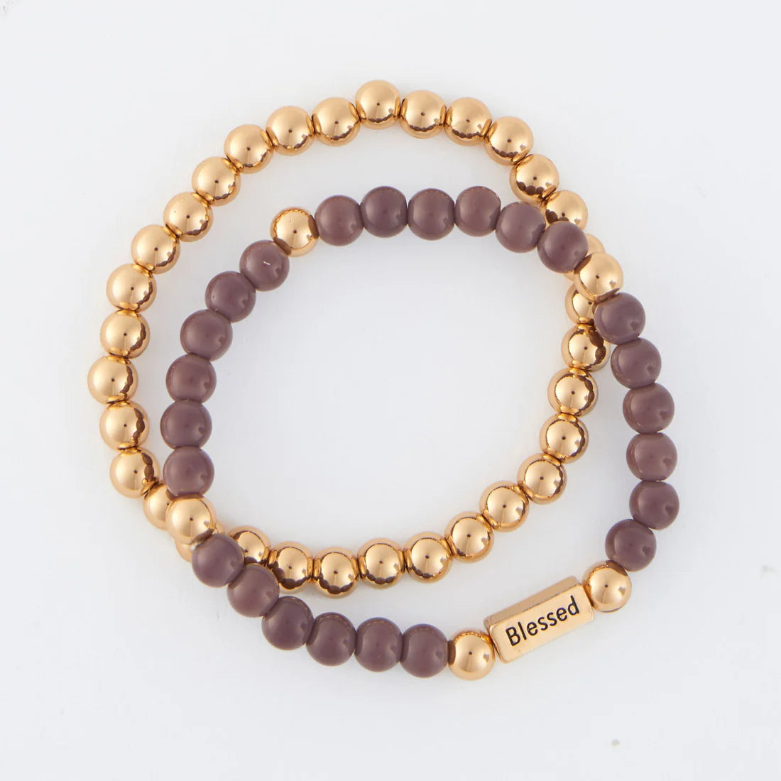 Jewelry-Bracelet-Beads-Purple-Set