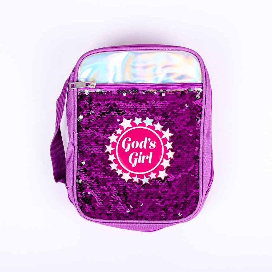Bible Case-Gods Girl-Sequin-L