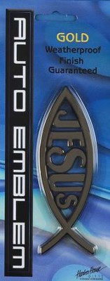 Auto Emblem/Gold/Jesus/Fish