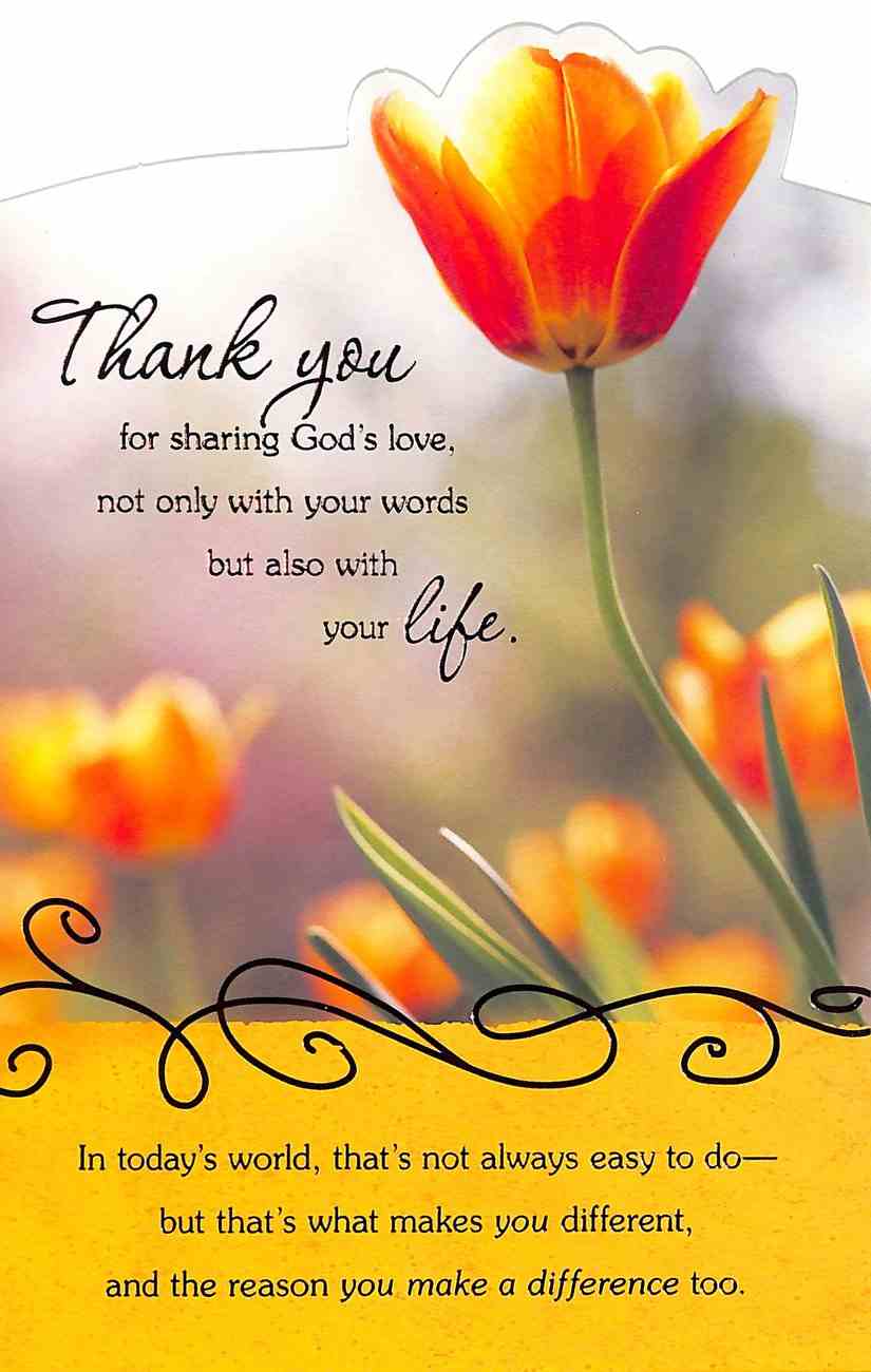 Card/Thank you for sharing God's