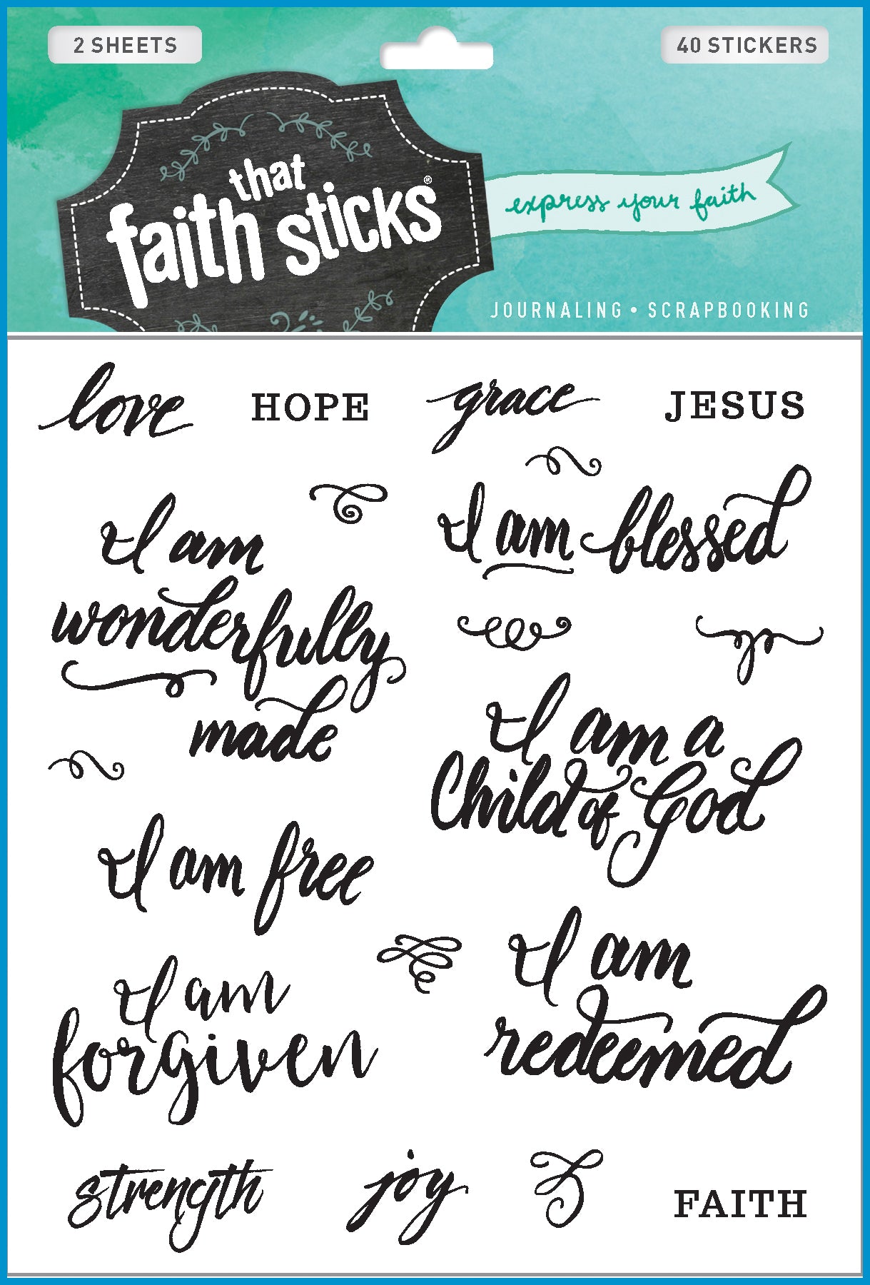 Stickers/Who I Am In Christ/Journaling