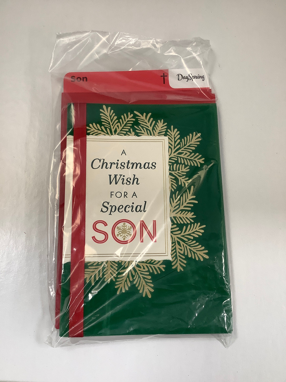 Card-Son-Christmas-Pine Leaves Snowflake-6186975