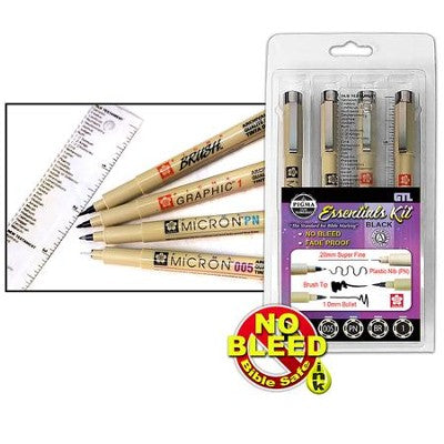 Pens/Essentials Kit/Pigma/4ct