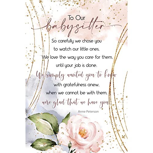 Plaque-To Our Babysitter-9552